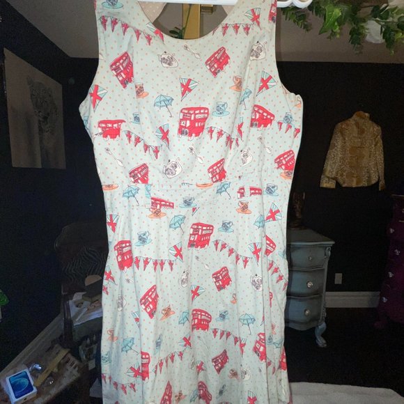 British funky Tea Dress - Picture 2 of 4